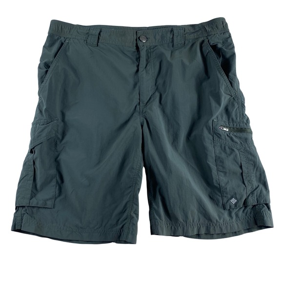 Columbia Mens Cargo Shorts Convertible Hiking Outdoor Green Size 36 - Picture 1 of 9